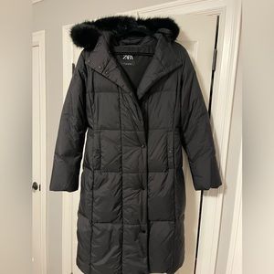 Zara long puffer jacket